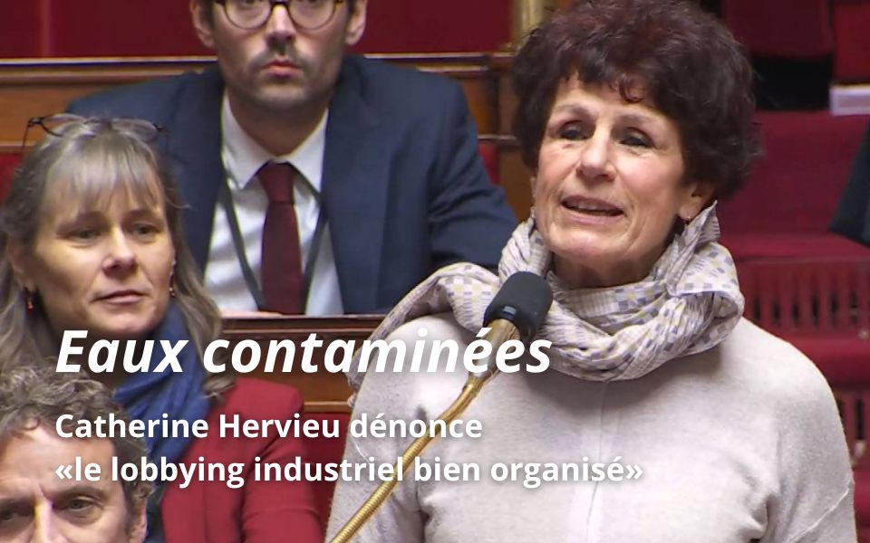 Photo prise lors de la Question au Gouvernement posée par Catherine Hervieu le 5 février 2024