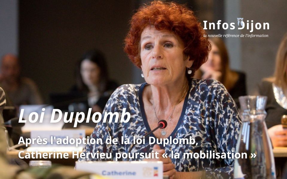 Photo de l'article paru dans Infos Dijon "Après l'adoption de la loi Duplomb, Catherine Hervieu poursuit « la mobilisation »"