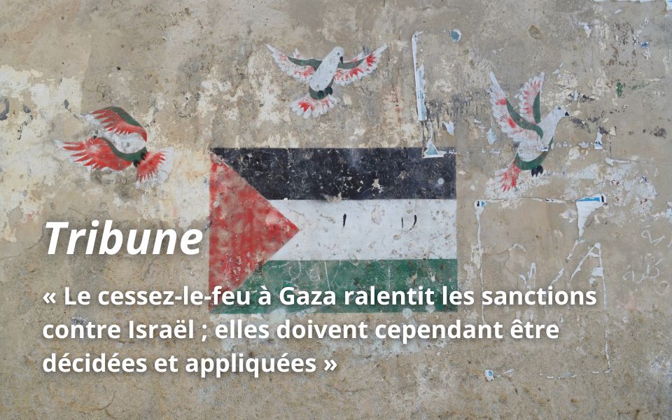 « Le cessez-le-feu à Gaza ralentit les sanctions contre Israël ; elles doivent cependant être décidées et appliquées »