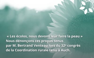 « Les écolos, nous devons leur faire la peau »